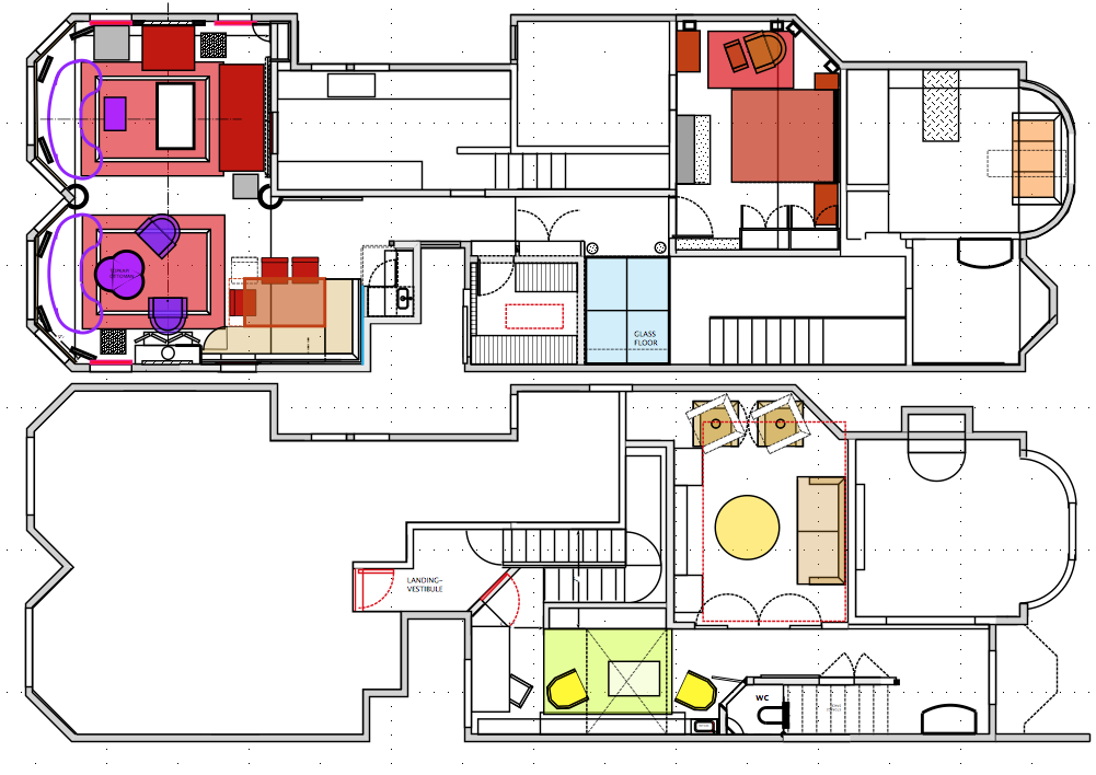 Luxury Penthouse design floor plan Jerry Jacobs Design