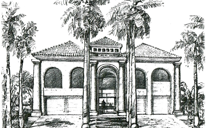 Waterfront Villa Habana. Waterfont Facade rendering